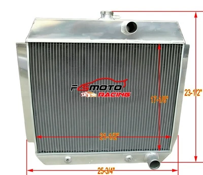 3 ряда для Chevrolet CHEVY BEL AIR L6 с кулером 1951-1954 1953 алюминиевый радиатор - Изображение 1 из 4