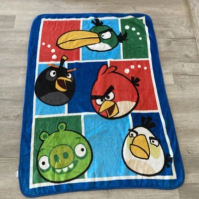 Blanket 43”x60" Angry Birds Micro Fleece Throw. BT-8 - Image 1 of 4