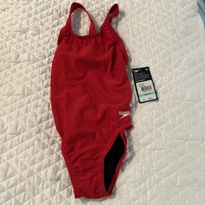 Speedo Girls Red Swimsuit One Piece Prolt Youth Size 8/24 Pro LT - Picture 1 of 5