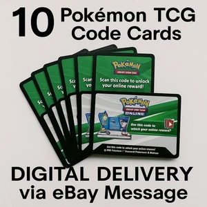x10 Pokémon TCG Online Code Karten - Digitale Lieferung per eBay Nachricht - Bild 1 von 1