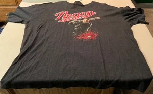 Walking Dead Negan Sluggers T-Shirt Mens 3XL Dark Gray AMC Graphic GUC - Picture 1 of 7
