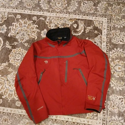Mountain Hardwear Conduit Softshell Jacket Men's Large Red Flex Nylon Stretch - Image 1 of 4