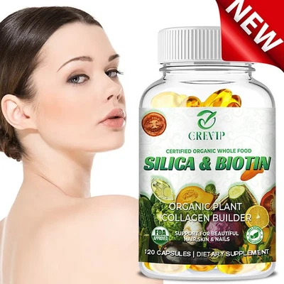GREVIP Kieselsäure Und Biotin–Anti-Aging,Haarwachstum,Hautaufhellung–mit Multivitaminen