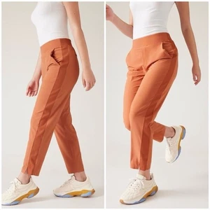 Pantalones al tobillo Athleta Brooklyn tiro alto talla 6 naranja - Imagen 1 de 14
