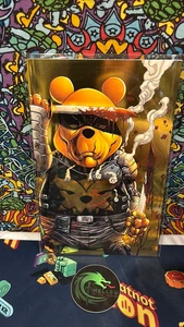 Do You Pooh SDCC Exclusive SPOT FOIL Battle Damage POOHNISHER Punisher GOLD /30 - Picture 1 of 1