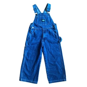 Key 100% cotton blue jean bib overalls jeans Unisex Size 4T NWOT - Picture 1 of 6