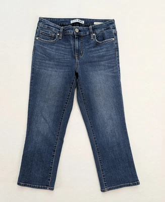 Code Bleu Women's Jeans Size 4P Classic Capri Cropped Medium Wash Stretch - Image 1 of 4