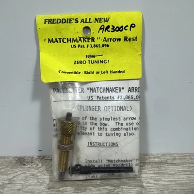 Freddie's Pacesetter Matchmaker Plunger Arrow Rest AR300CP Left or Right Hand - Image 1 of 4