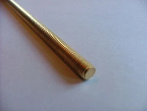 BRASS 6mm M6 THREADED BAR STUDDING ROD SHAFT ALLTHREAD 100mm MODEL MAKER - Picture 1 of 1