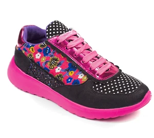 ELECCIÓN IRREGULAR - SPRINT BRILLANTE - ZAPATILLAS NEGRAS/FUCSIA - Imagen 1 de 2