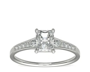 2.20 Ct Radiant IGI Certified Lab Grown Diamond Engagement Ring 14K White Gold - Picture 1 of 7