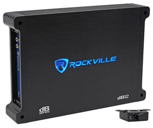 Rockville dB12 2000 Watt Peak/500w RMS Mono 2 Ohm Amplifier Car Amp - Picture 1 of 8