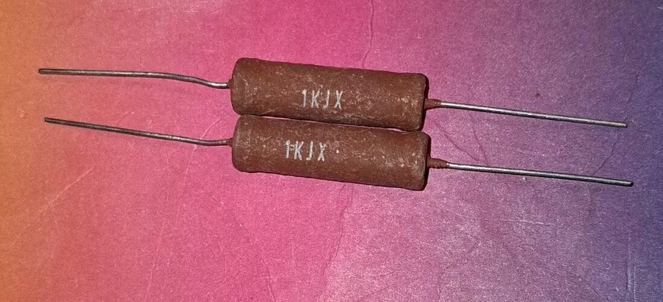 2 x Hochlastwiderstand 1 KOhm 10Watt 5% - Bild 1 von 1