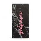 Girlpower Black & White Marble Effect Sony Xperia Case for Sony Phones