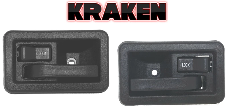 Manijas de puerta interiores para Jeep Wrangler YJ TJ 1987-2004 con par de clips de varilla Foto 1 de 4