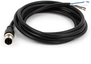 M12 4pin male / female A-code Aviation Connector Electrical Cable - Picture 1 of 7