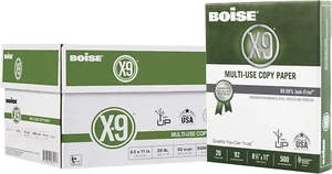 Boise® X-9® Multi-Use Print & Copy Paper, Letter Size (8 1/2" X 11"), 92 (U.S.) - Picture 1 of 5