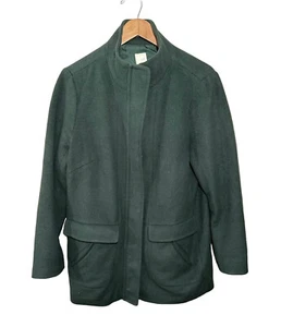 Abrigo J Jill Ultra Suave Perfecto Cambridge Cremallera Completa A Presión Talla Mediana Verde Jade - Imagen 1 de 8