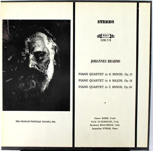 [EX 3 LP BOX] Brahms PIANO QUARTETS Op. 25, Op. 26, Op. 60 Kehr Trio EYMAR - Picture 1 of 6