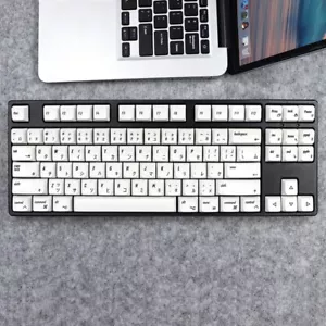 133-Key MAC-styl Keycap MDA PBT Keycaps for 61/64/68/87/96/104 Keyboard Dye Sub - Picture 1 of 10