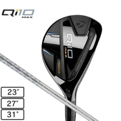 Womens TaylorMade Qi10 Max Hybrid 4H 23deg RH ELDIO TM40 Graphite Flex L HC - Image 1 of 4