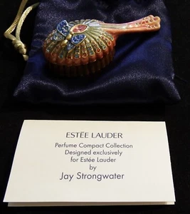 Estee Lauder/Strongwater Pleasures Boudoir Butterfly Solid Perfume Compact NEW! - Picture 1 of 4