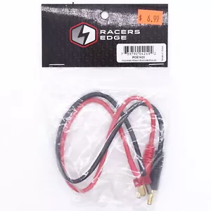Racers Edge RCE1620 Charge Adapter: Male Deans T-Plug to male 4mm Bullets-300mm - Picture 1 of 1