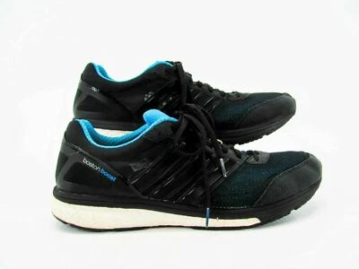 Adidas Men Shoe Boston Boost V Size 13M Black Blue Fitness Sneaker Pre Owned qp - Image 1 of 4