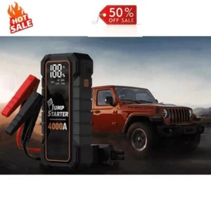 HOT 20000mAh 12V Car Battery Jump Starter 4000 Peak Amp USB Fast Charging LED Li - Picture 1 of 6