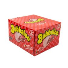 Bubbaloo Strawberry Bubble Gum Mexican Chicle Fresa Candy 47 Pieces