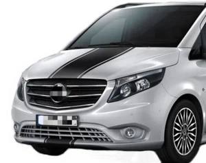 Car Hood Racing Stripe Sticker For Mercedes Benz Vito Bonnet Bumper Vinyl Decal - Picture 1 of 6