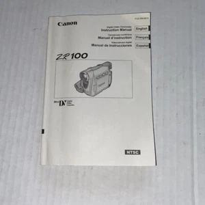 Original OEM CANON ZR100 Digital Video Mini DV Camcorder Manual - Picture 1 of 2
