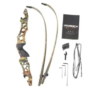 64" ILF Recurve Bow 30-60lbs Takedown 21" Riser Target Shooting Archery Hunting - Image 1 of 4