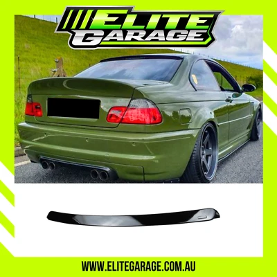 FOR BMW E46 SEDAN 3 SERIES - REAR ROOF SPOILER (1999-2005) IN GLOSS BLACK WINDOW - image 1 of 3