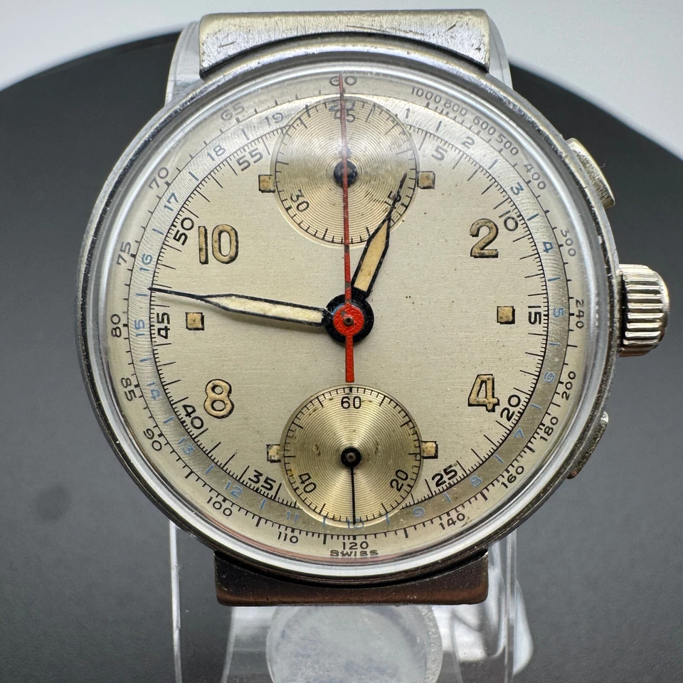 VENUS 170 Swiss Made Watch - Rare Up-Down Chronograph Dial - Unbranded Case - Image 1 of 4