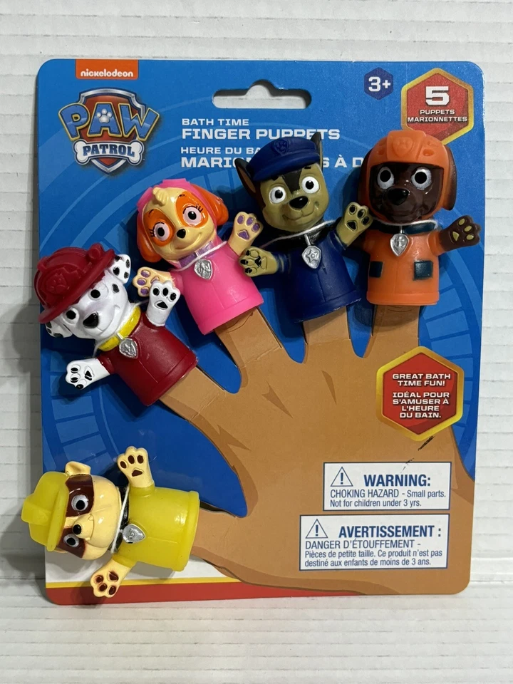 Nickelodeon Paw Patrol Finger Bath Puppets ( 20 Fingers)