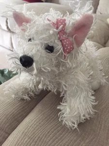 Collectable Ganz HM106 White Terrior Stuffed Toy - Picture 1 of 4