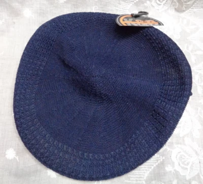 K&B Trading ETHOS Mesh Knit Newsboy Cabbie Cap Crochet Hat KBM-001 / BLUE / L - Image 1 of 4