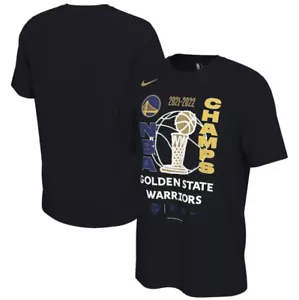 Camiseta Nike Negra Golden State Warriors 2022 NBA Finales Campeones Casillero Sala - Imagen 1 de 1