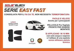 Pellicole Oscuranti Vetri Lancia Ypsilon 5 p dal 2011 in poi post Easy Fast - Imagen 1 de 1