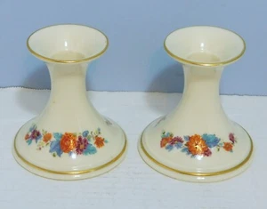 Beautiful Vintage Lenox Special Flowers Porcelain Candle Holders - Picture 1 of 4
