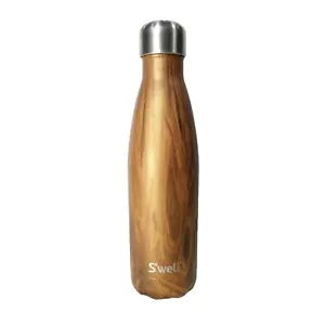 S'well The Wood Collection Isolierte Edelstahl Trinkflasche 17oz 500ml - Bild 1 von 4