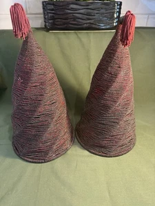 Set of 2 VTG Beaded Hanging Lampshades - Picture 1 of 4