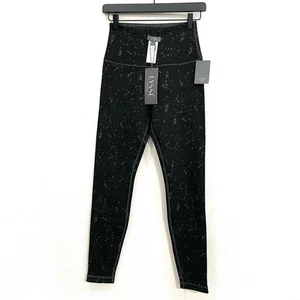 Lysse Reversible High Waist Leggings Charcoal Ink Print to Gray - X-Small - NWT - Picture 1 of 15