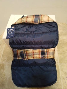 Wendemantel Hundemantel neu mit Etikett von (Youly) 16 - 19 Zoll kariert/blau M/L - Bild 1 von 6