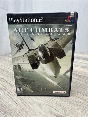 Ace Combat 5: The Unsung War (PlayStation 2, 2004) Black Label VG Cond! - Image 1 of 3
