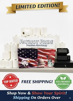 3 1/8" x 230' BPA TÉRMICA POS IMPRESORA DE RECIBOS ROLLO DE PAPEL GRATIS EE. UU. 50 ROLLOS 230 pies Foto 1 de 4