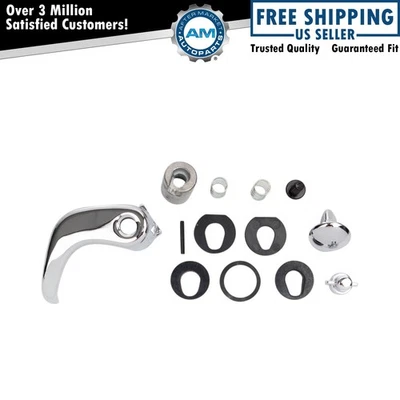 Kit de manija de ventana de ventilación de bloqueo cromada derecha para Chevy GMC Blazer Jimmy Suburban Foto 1 de 4