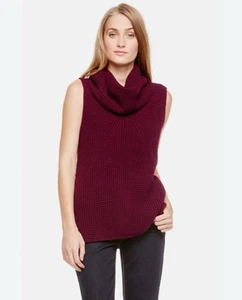 Gilet donna Two By Vince Camuto maglia waffle grossa girocollo taglia small nuovo senza etichette - Foto 1 di 9