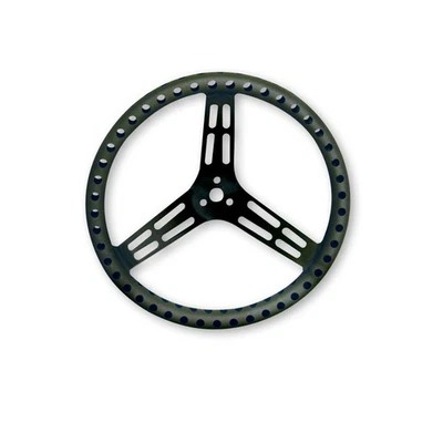 Volante perforado de aluminio sin recubrimiento Longacre® 52-56838 de 15 pulgadas, agarre mejorado Foto 1 de 4